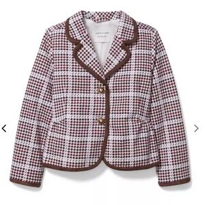 Janie & Jack Girls Houndstooth Jacket + Riding Leggings Set – Size 2T / 24M